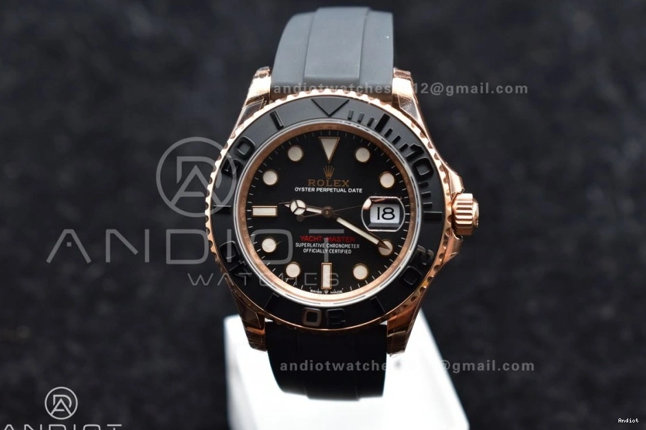 126655 Ceramic Edition Rubber VS3235 Oysterflex on Strap Bezel Yacht-Master Black Best VSF 1:1 0318